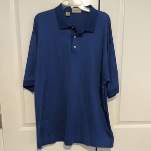 Cutter and Buck Polo Men's XXL Blue Cotton Golf -480